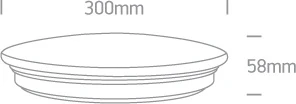 Lubinis šviestuvas 15W LED plafonas, baltas, 3000/4000/5000K, 62026A/V
