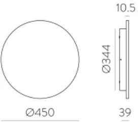 15W LED sieninis šviestuvas COMBO, juodas, 2700-3000K, IP65, A3966270N
