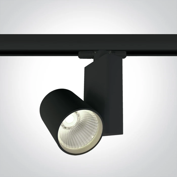 15W LED šviestuvas į bėgelius, juodas, 4000K, 65611NT/B/C