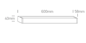 Sieninis šviestuvas 15W LED veidrodžio šviestuvas, chromo sp., 2700K, 38114M/EW