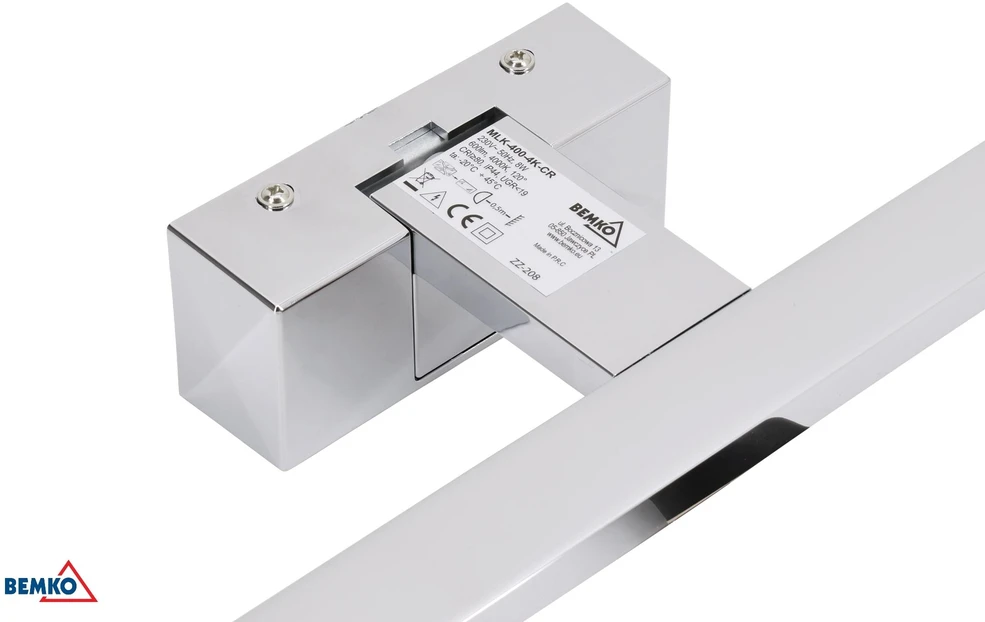 Bemko 15W LED veidrodžio šviestuvas KEIRA, chromo sp., 4000K, IP44