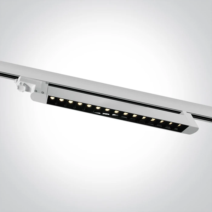 15X1W LED linijinis bėgelio šviestuvas, baltas, 3000K, 65024TA/W/W