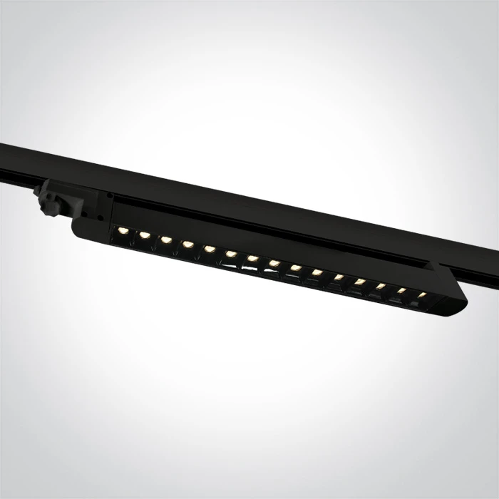 15X1W LED linijinis bėgelio šviestuvas, juodas, 3000K, 65024TA/B/W
