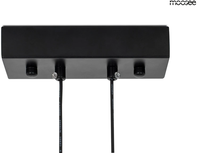 16W LED + 7xG9 pakabinamas šviestuvas ALURE LINE TWIN 90, juodas, 3000K, lemputės parduodamos atskirai
