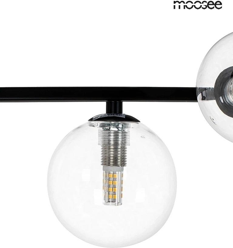 16W LED + 7xG9 pakabinamas šviestuvas ALURE LINE TWIN 90, juodas, 3000K, lemputės parduodamos atskirai