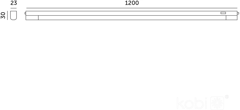 16W LED linijinis šviestuvas WL, baltas, 3000/4000/6500K
