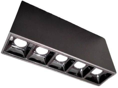 Lubinis šviestuvas 16W LED paviršinis šviestuvas ADEN, juodas, 3000K, 4287400