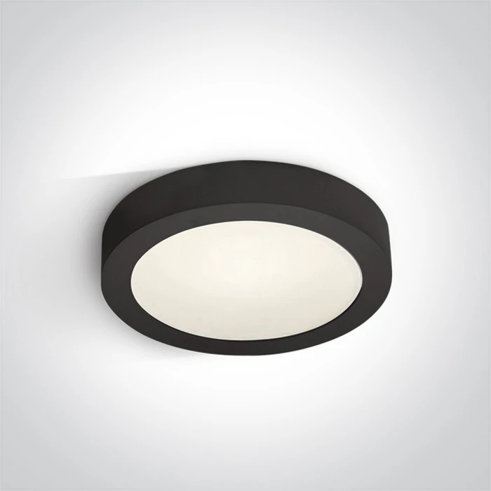 Lubinis šviestuvas 16W LED plafonas, juodas, 4000K, 62115F/B/C