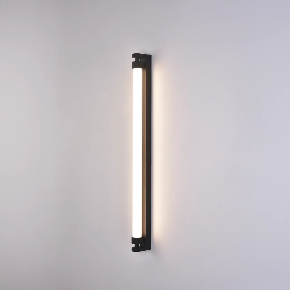 16W LED sieninis šviestuvas LINEO, juodas, 2700/3000K, dimeriuojamas, IP44, A4008170NDP