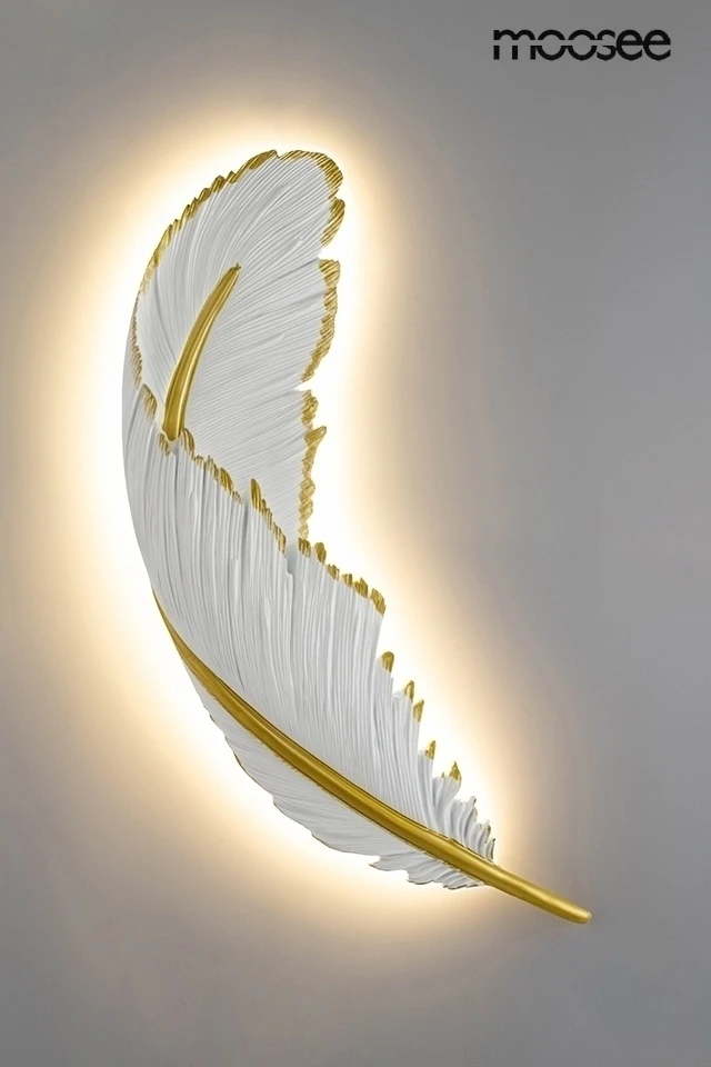 16W LED sieninis šviestuvas PIORKO, aukso/baltos sp., 3000K, dimeriuojamas