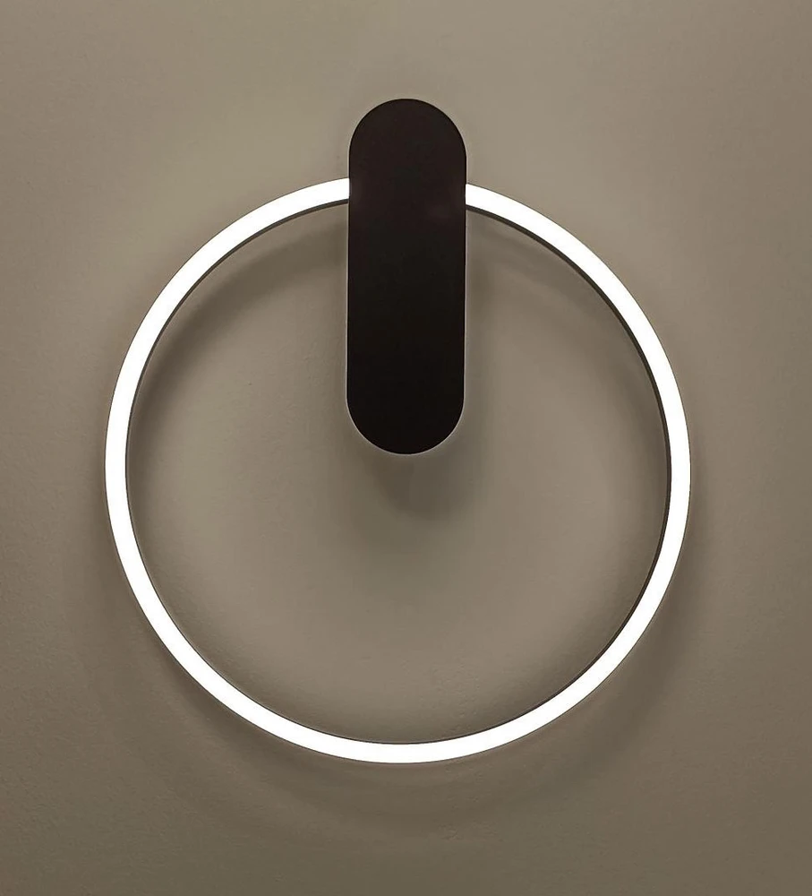 16W LED sieninis šviestuvas ZAKLIN, juodas, 3000K, 4340500