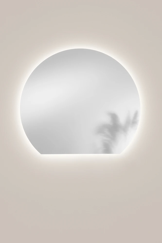 Sieninis šviestuvas 16W LED šviestuvas - veidrodis ALBA, sidabro sp., CCT, IP44