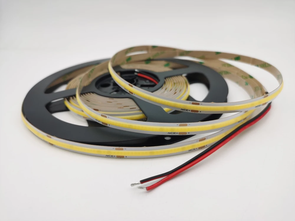 16W/m COB LED juosta, 480LED/m, 4000K, IP20, 24V, 5m ritė