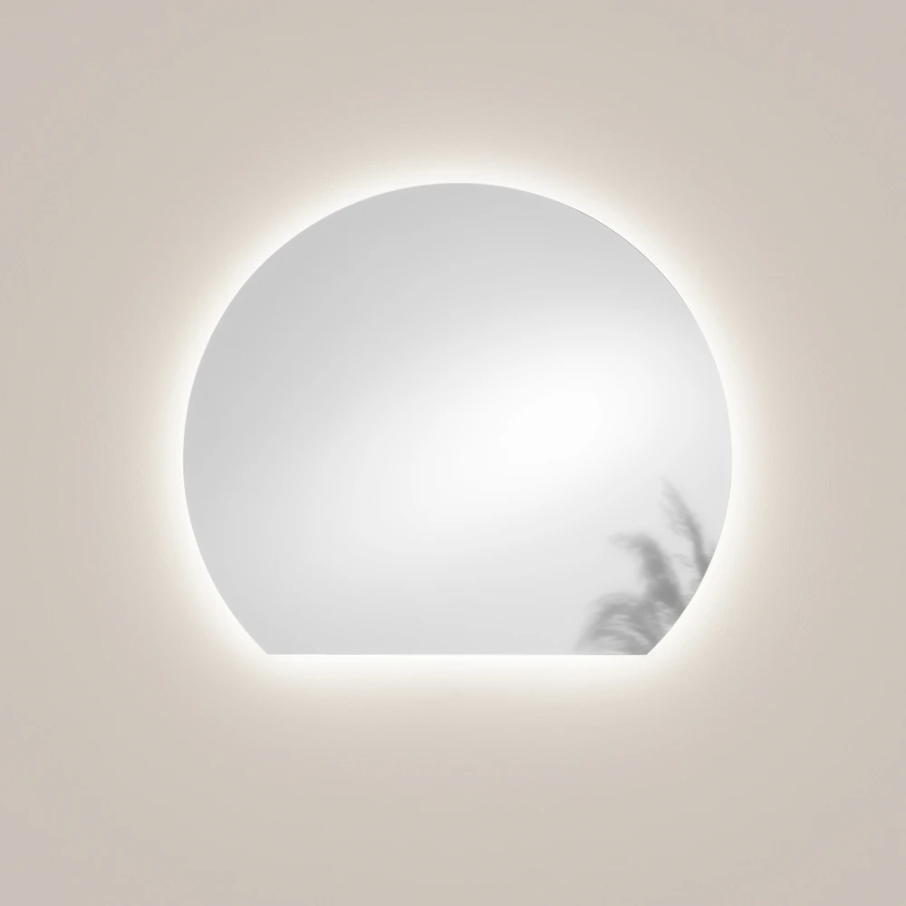 Sieninis šviestuvas 17,5W LED šviestuvas - veidrodis ALBA, sidabro sp., CCT, IP44