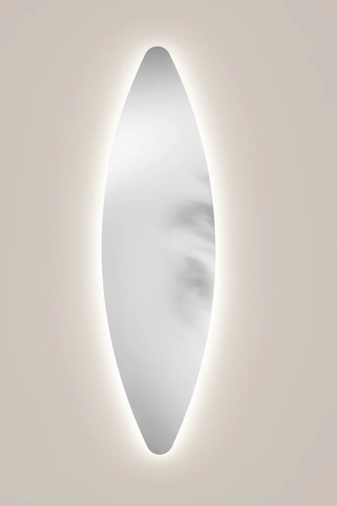 Sieninis šviestuvas 17,5W LED šviestuvas - veidrodis REM, sidabro sp., CCT, IP44