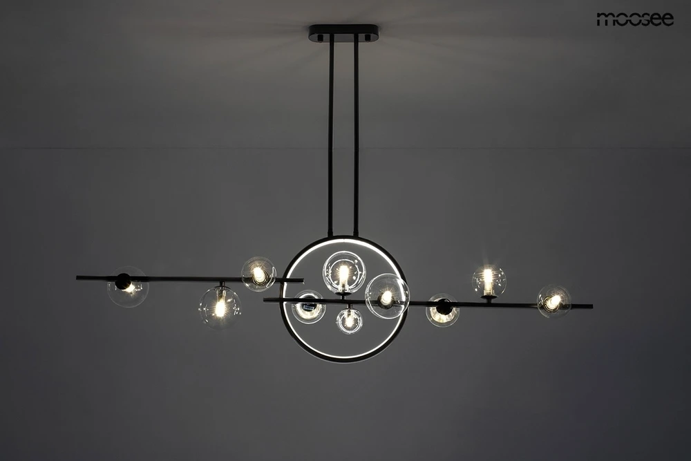 17W LED + 10xG9 pakabinamas šviestuvas ALURE LINE TWIN 120, juodas, 3000K, lemputės parduodamos atskirai