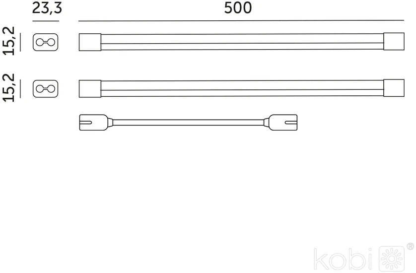 17W LED linijinis šviestuvas augalų auginimui GROWLY, baltas