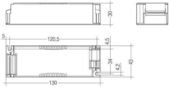 17W LED maitinimo šaltinis LCA, 250-700mA, DALI2