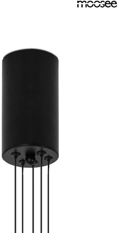 17W LED pakabinamas šviestuvas OCTO 5, juodas, 3000K