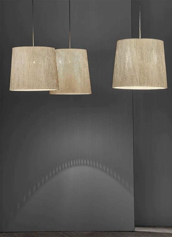 17W LED pakabinamas šviestuvas VIRGINIA LARGE, smėlio sp., 2700K, dimeriuojamas