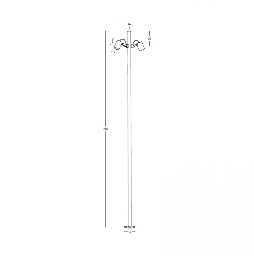 17W LED pastatomas lauko šviestuvas, juodas, 3000K, IP65, E405