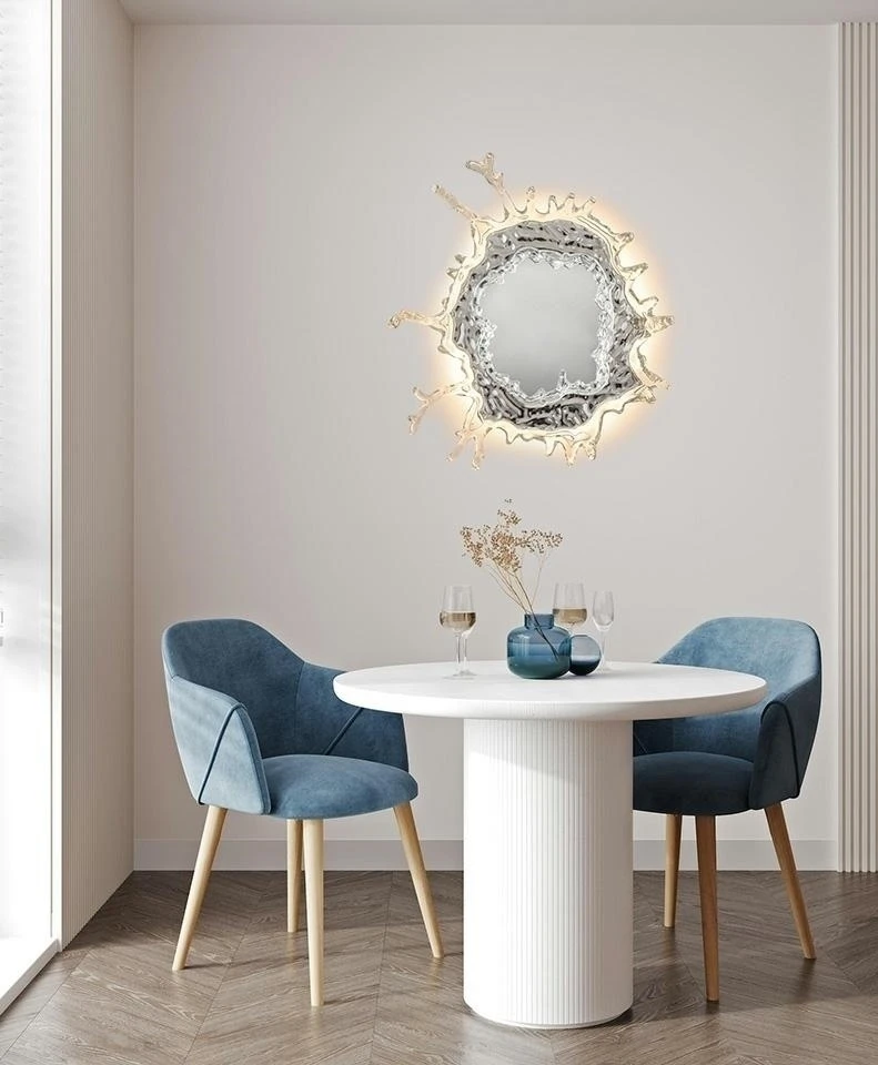 17W LED sieninis šviestuvas SPLASH M, sidabro sp., 3000K