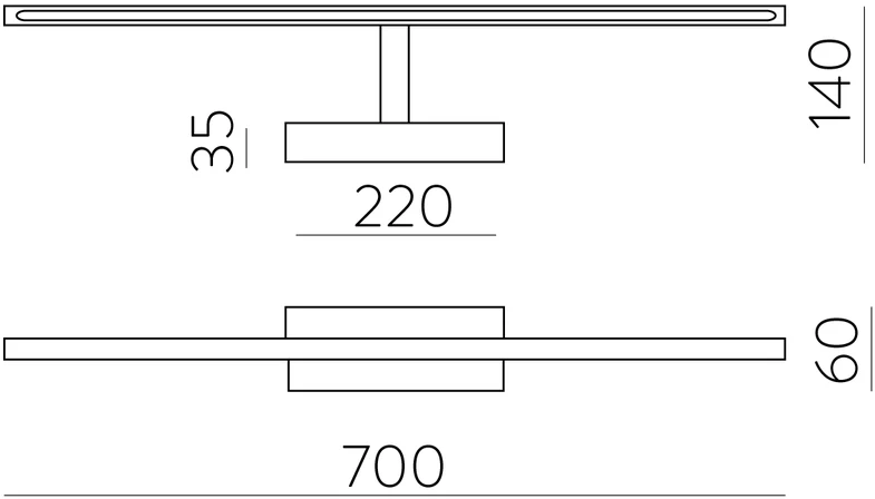 Sieninis šviestuvas 17W LED sieninis veidrodžio šviestuvas MENORCA, sendinto žalvario sp., 3000/4000K, IP44, A3730371U