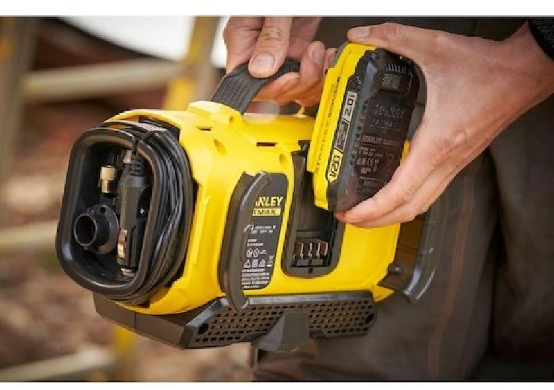 Akumuliatorinis oro kompresorius Stanley SFMCE520B-QW; 18 V (be akumuliatoriaus ir pakrovėjo)
