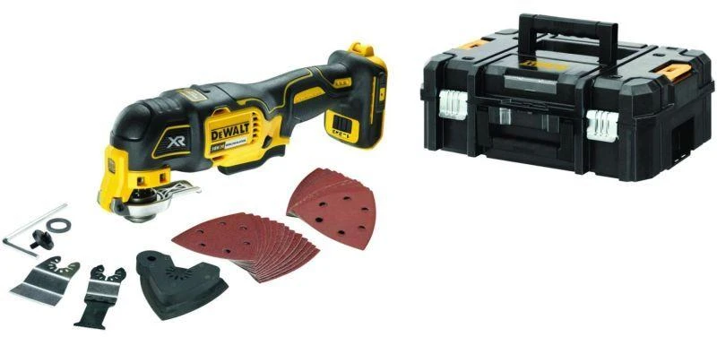 DEWALT daugiafunkcinis įrankis DCS356NT 18V, be akumuliatoriaus ir kroviklio, TSTAK lagaminas