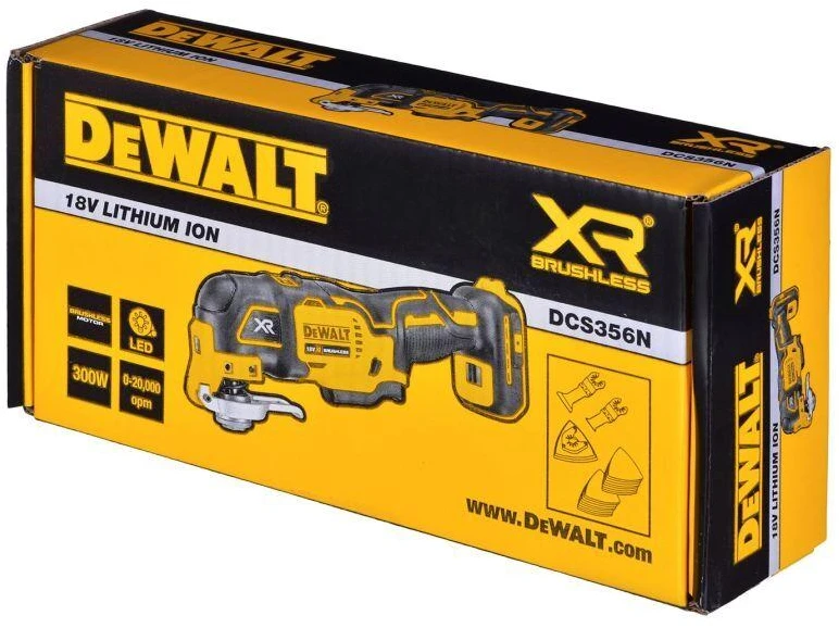 DEWALT daugiafunkcinis įrankis DCS356NT 18V, be akumuliatoriaus ir kroviklio, TSTAK lagaminas