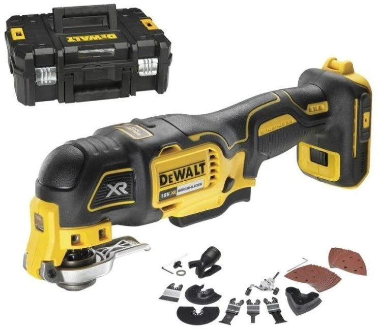 DEWALT daugiafunkcinis įrankis DCS356NT 18V, be akumuliatoriaus ir kroviklio, TSTAK lagaminas