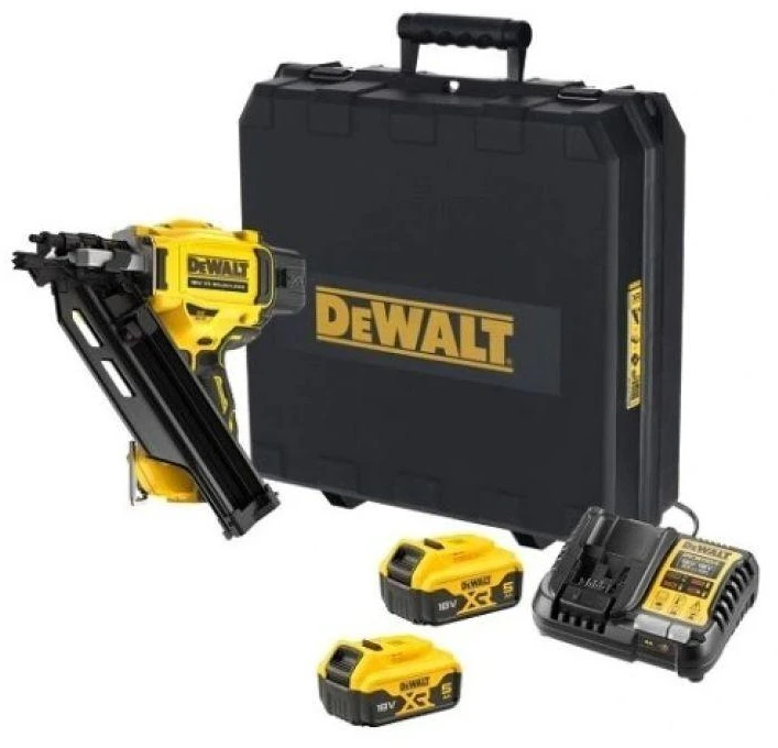 DeWalt Akumuliatorinė viniakalė DCN930P2, 18 V, 2x5,0 Ah,  50–90 mm