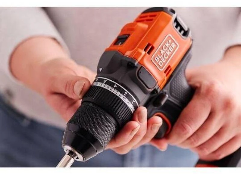juodas+decker Cordless Drill Driver 18V BLD682XN-XJ Juodas+DECKER