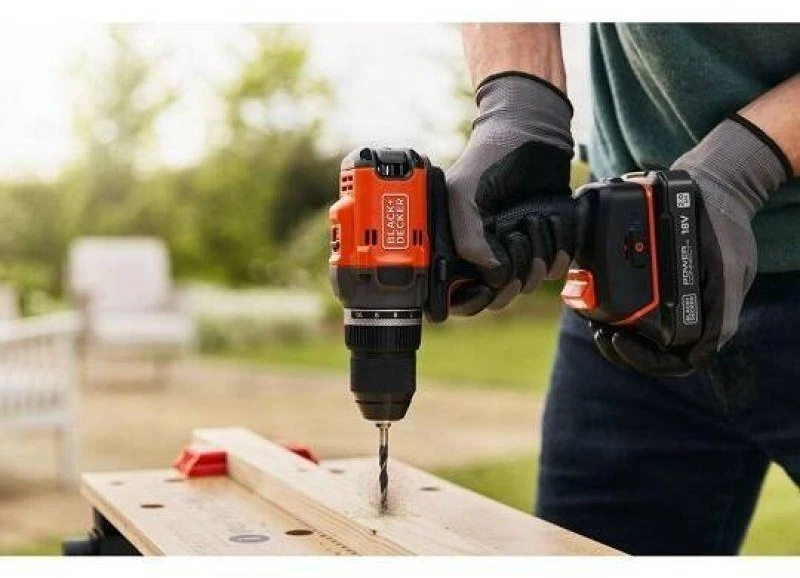juodas+decker Cordless Drill Driver 18V BLD682XN-XJ Juodas+DECKER