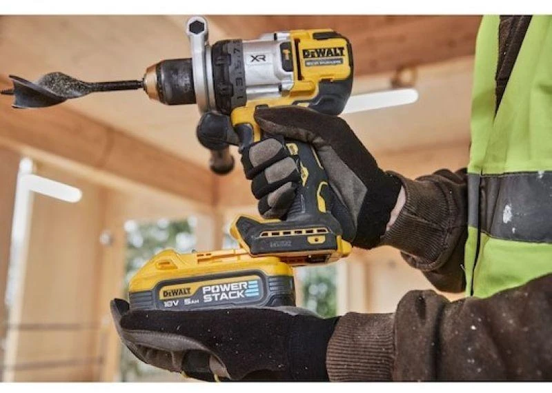 Smūginis suktuvas-gręžtuvas DeWalt DCD1007NT-XJ; 18 V (be akumuliatoriaus ir pakrovėjo)