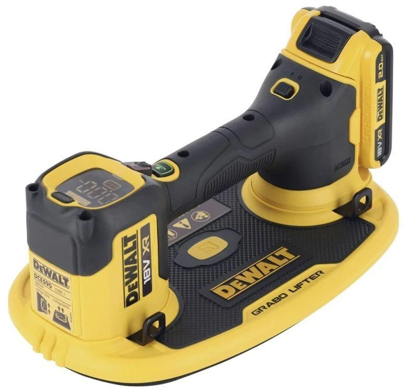 Stiklo laikiklis DeWalt DCE590D1T-QW; 120 kg; 18 V; 1x2,0 Ah akum.
