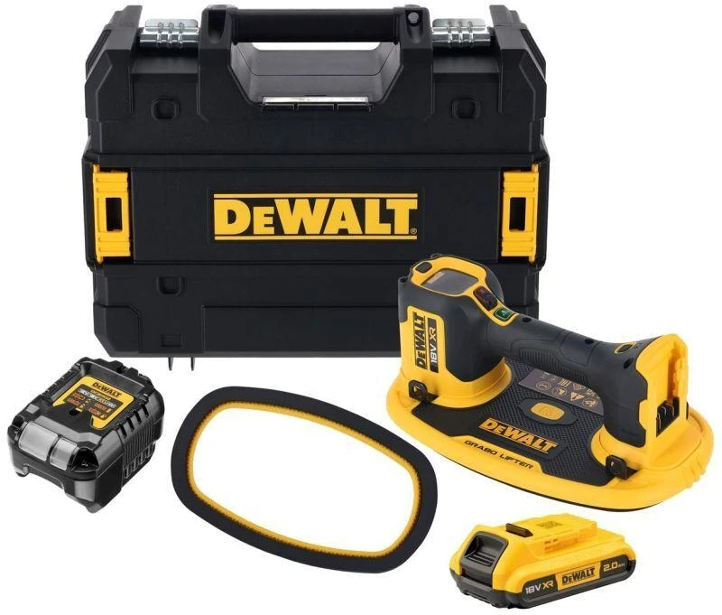 Stiklo laikiklis DeWalt DCE590D1T-QW; 120 kg; 18 V; 1x2,0 Ah akum.
