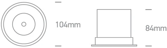18W LED įleidžiamas šviestuvas, baltas, 3000K, 10118DC/W/W