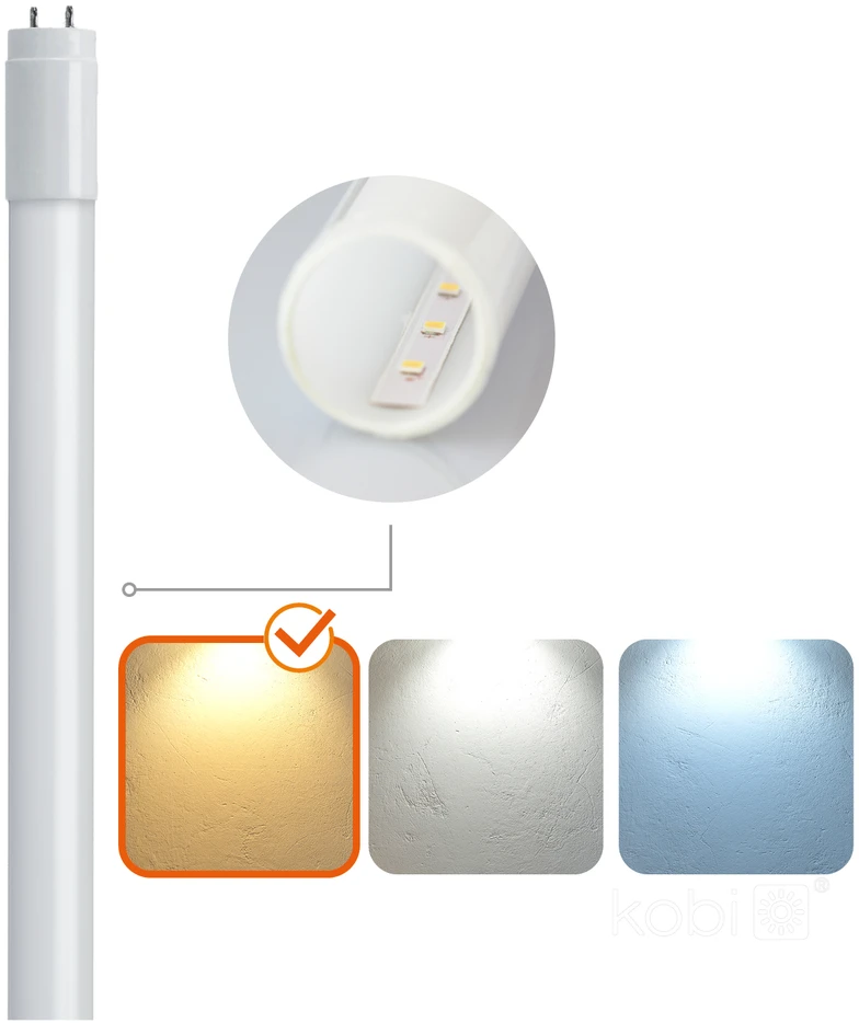 18W LED lempa T8 G2, balta, 3000K, 120cm