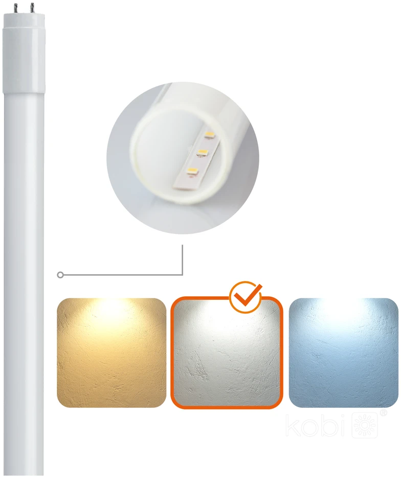 18W LED lempa T8 G2, balta, 4000K, 120cm