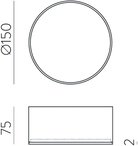 18W LED lubinis šviestuvas ALIS, juodas, 2700/4000K, IP44, P3998170N