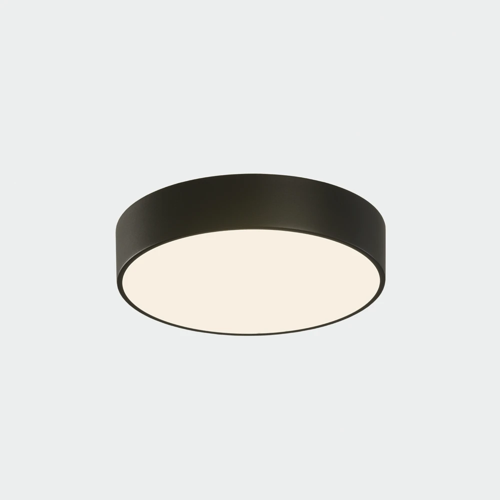 18W LED lubinis šviestuvas DINS, matinės juodos sp., 2700/3000/4000K, dimeriuojamas, IP44, P0395172NLDP