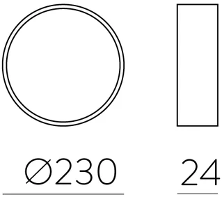 18W LED lubinis šviestuvas KOE, baltas, 3000/4000K, IP43, P3852072B