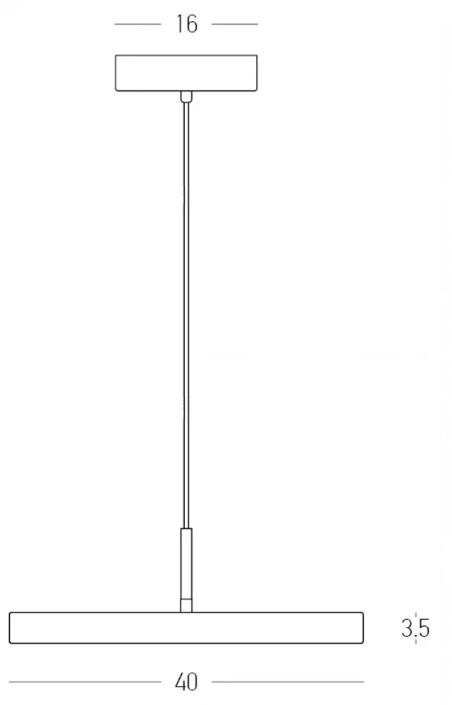 18W LED pakabinamas šviestuvas, juodos/šlifuoto žalvario sp., 3000K, dimeriuojamas, 25145