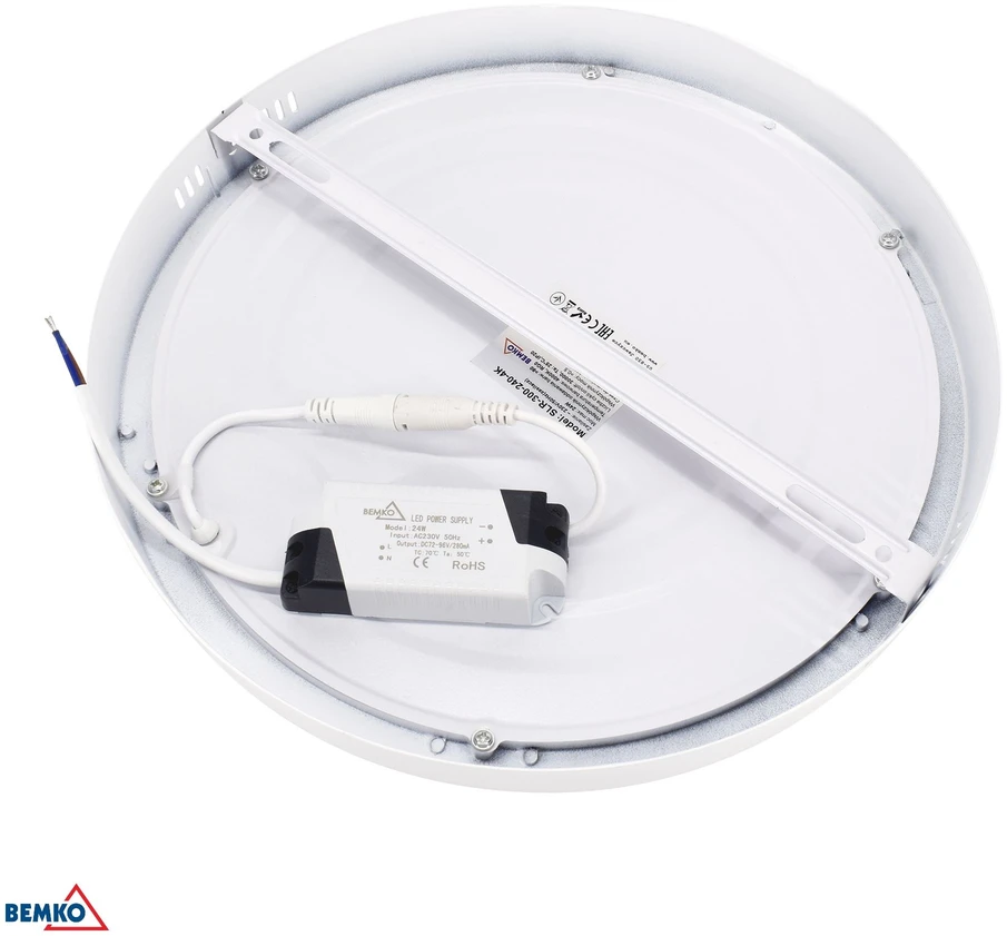 18W LED paviršinė panelė TALAR SLR, balta, 3000K
