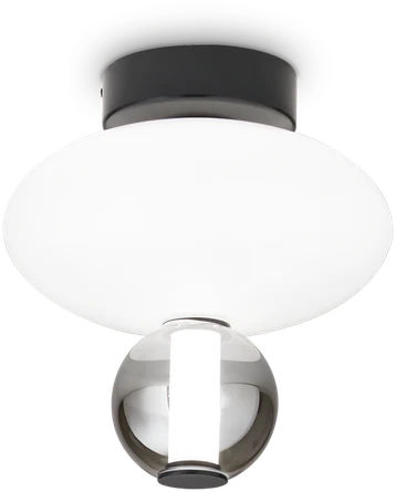 Lubinis šviestuvas Ideal Lux 18W LED paviršinis šviestuvas LUMIERE, baltos/juodos sp., 3000K, 314228