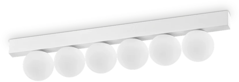 Lubinis šviestuvas Ideal Lux 18W LED paviršinis šviestuvas PING PONG, baltas, 3000K, 328256