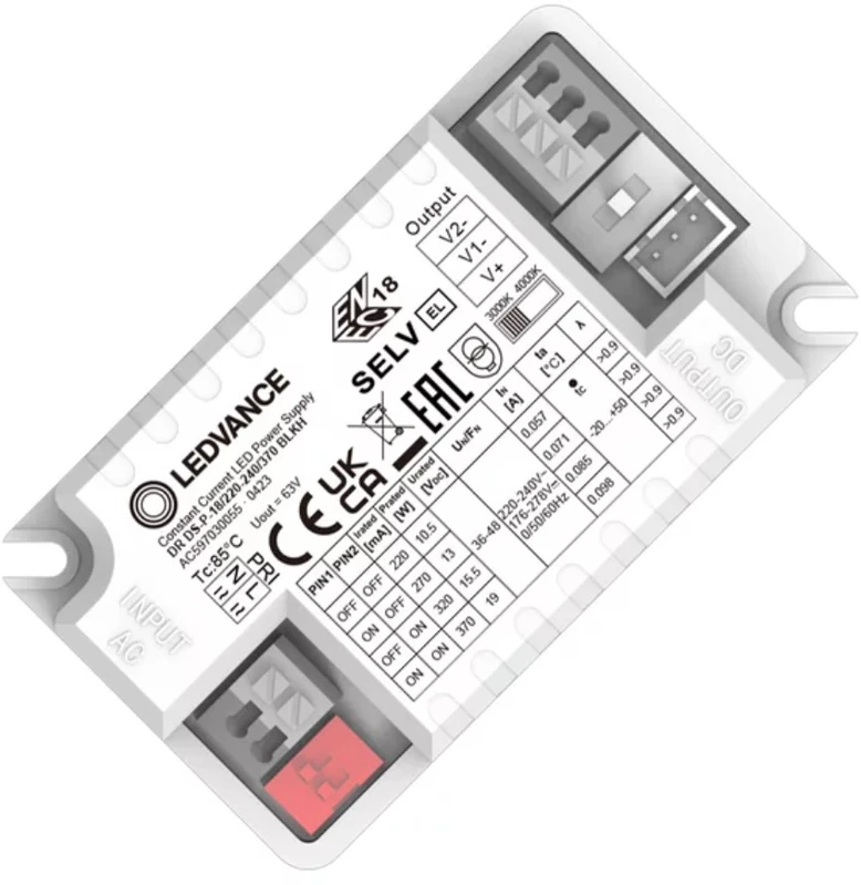 Ledvance 18W LED plafono maitinimo šaltinis, 220-370mA