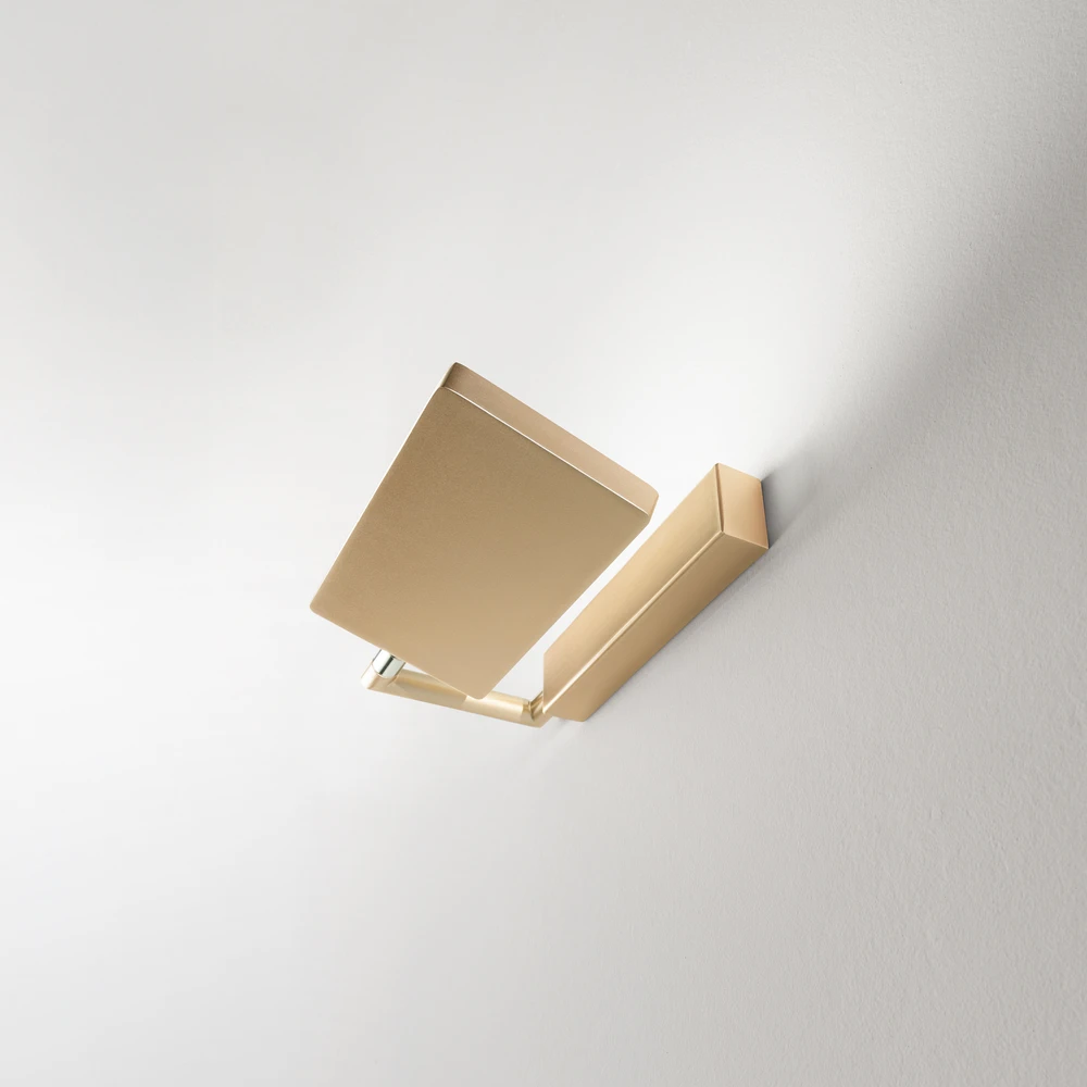18W LED sieninis šviestuvas BOOK, aukso sp.