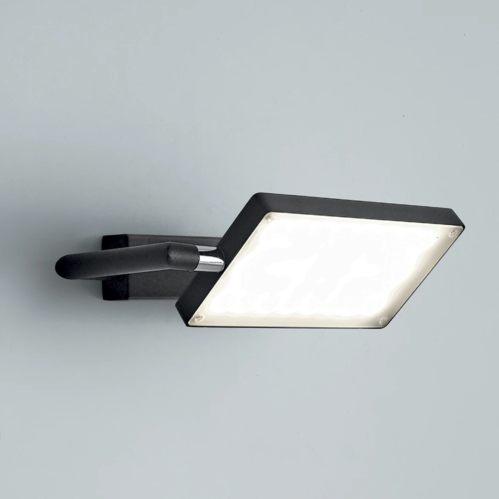 18W LED sieninis šviestuvas BOOK, juodas